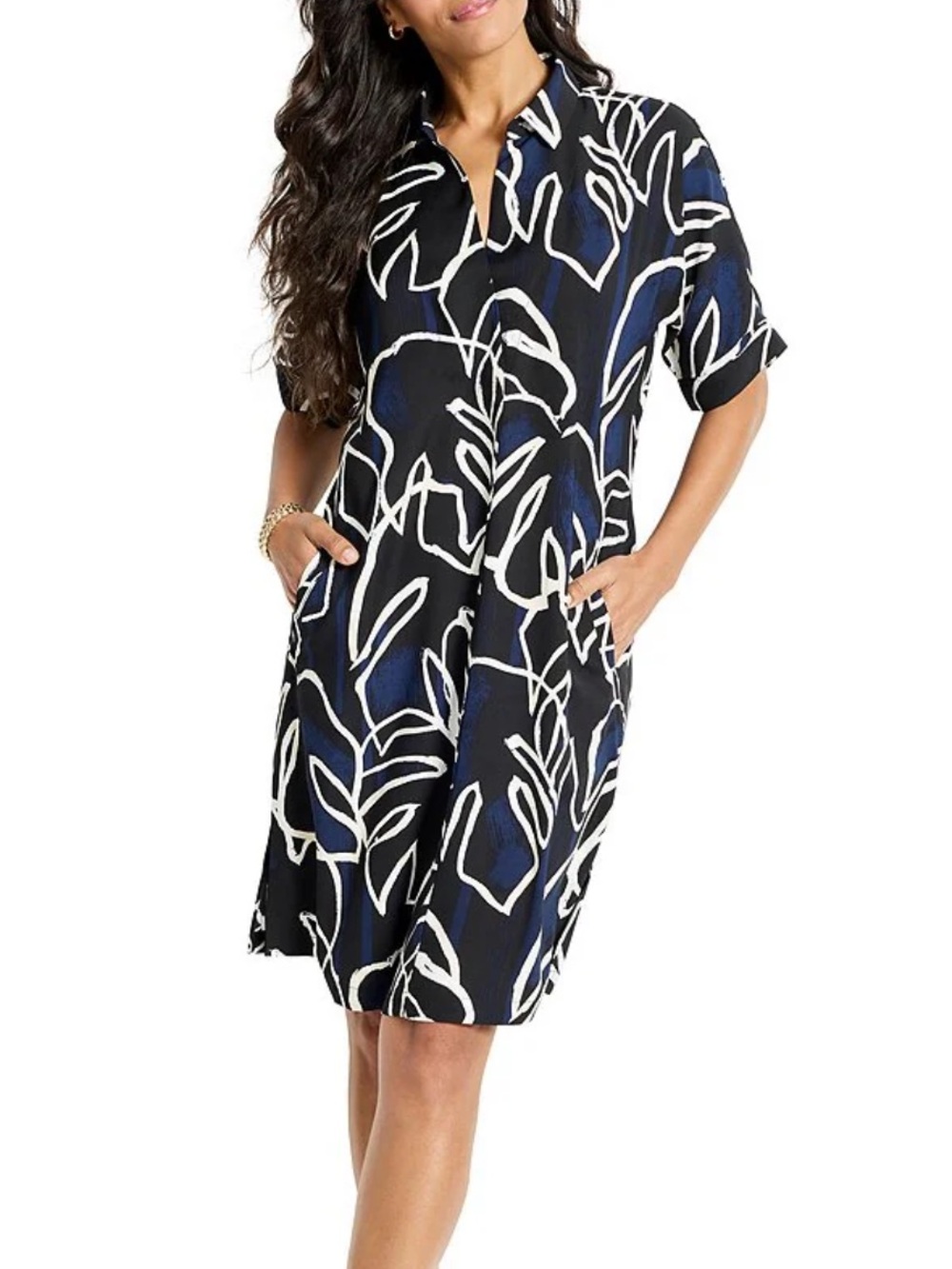 Nic Zoe Devon Shift Dress Midnight Muse